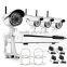 720P 4 CH NVR Wireless cctv camera System with 1TB Hard Drive with 4 Weatherproof Night Vision Wireless IP Cameras