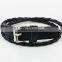 Best seller new design jewelry leather bracelet bangles from China,Wrapped Multilayer Genuine Leather Bracelet with Braided Rope
