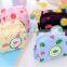 wholesale canvas custom Zipper small coin purse wallet handbag cartoon printing promotional gift cute mini cotton coin holder