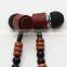 Best selling super bass in-ear solid wood earphone