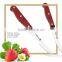 big steak knife set with color wood handle