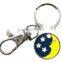 supermarket trolley coin token key ring,suppermarket coin,token coin