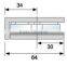 glass elliptical U-Shape partition brace 0 degree Satin,Mirror finished sus factory price glass door fitting hinges for door