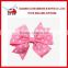 2015 colorful Dots printed grosgrain ribbon handmade ribbon bow with barrette