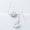 New Design Crystal Drop Dangle Silver Earring