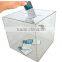 SourceOne Medium 8 Inch Premium Clear Acrylic Ballot Box Donation Box Cube
