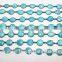 Turquoise Oval Fancy Bezel Chain Setting