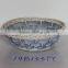 Blue Round Willow Tray