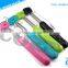 Colorful Plastic Handle Wired seflie stick, plastic handle wireless bluetooth monopod
