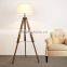 Ce Certificate Strong Light Germany Solid Adjustable Tripod Wooden Floor Lamps / Light For Home Lighting Decorative