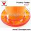 6KG Poultry Thicker Feeder Pan adjustable poultry plastic chicken feeder
