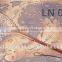 long handle wooden fishing landing net