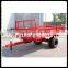 Super quality single axle 4 wheels oil brake wheel cylinder farm trailer for garden tractor