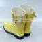 Women's Half Yellow Rubber Rain Boots