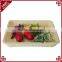 Rectangular rattan woven table storage baskets for food display