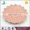 Wholesale Pink Ceramic Dish With Flower Design