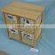 Good Design Wood Cabinet with Wicker Drawers
