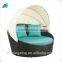 Outdoo patio rattan daybed with canopy