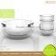 Handmade Borosilicate Pyrex Reusable Glass Salad Bowl Set