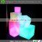 bluetooth remote control color changing led globe for outdoor cube stool