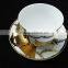 Fine china electric porcelain tea cup and saucer set golden printing cup and saucer cheap