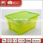 Wholesale Online Large Capacity Green Plastic Storage Toy Box With Easy-moving Wheel