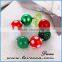 Small Colorful balls green girls' bowknot Christmas charm ornament bracelet