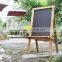 Natural colore handmade display standing wooden black board