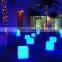 High Stability Modern Fashion LED furniture plastic lighting decorative cube chiar/table