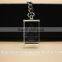 2D Engraving Logo Crystal Galss Keychain
