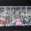 18 Compartments High Transparency PS Plastic Material Storage Box With Dividers