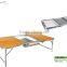 Folding Table Portable Foldable Table Desk Camping Outdoor Picnic Aluminium Alloy with sunshade Holders and Carry