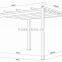 Outdoor high-quality garden line gazebo portable Chinese garden gazebo