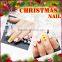 2017 OEM Christmas false nail decal water for nail art