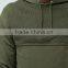 Custom Dropped Shoulders Mesh Panel With Hood Green Men's Cotton Spandex Casual Oversized Plain Design Pullover Hoodies