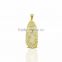 14k gold plated mother mary charm pendant