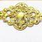 hollow rhombus flower jewelry accessories brass flower jewelry component fashion garment accessories