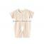 Wholesale organic baby clothes 100% organic cotton striped romper baby clothing