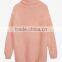 oem solid color long pullover lazy style turtleneck sweater women with best prices