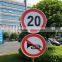 Aluminous high intensity reflective road traffic signs for road safety