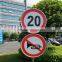 Aluminous high intensity reflective road traffic signs for road safety