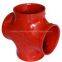 ductile iron grooved pipe fittings with UL and FM