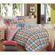 domitory cotton stripes&grid 3 pcs Single duvet cover set