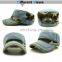 Distressed color washed cotton denim camouflag flat top military army cap hat for women adult adjustable