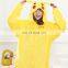 Hot sale high quality flannel funny pikachu cartoon pajamas animal jumpsuits for adult