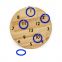 Outdoor kids wooden ring toss game with hanging board W01D019
