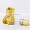 Brass Magnetically controlled locking trunnion ball valve gas ball valve