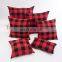18 x 18 Inches Farmhouse decor Xmas Holiday Buffalo Plaid Throw Pillow Covers
