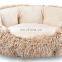 Custom Soft Luxury Plush Dog Cat Donut Sofa Pet Bed