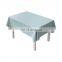 Check pattern elegant wedding decoration wavy edge water-proof tablecloth